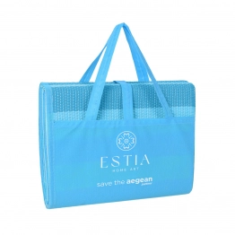 Ψάθα Θαλάσσης Πλαστική Μπλε 180x180εκ. Serene Shores Estia 00-30629