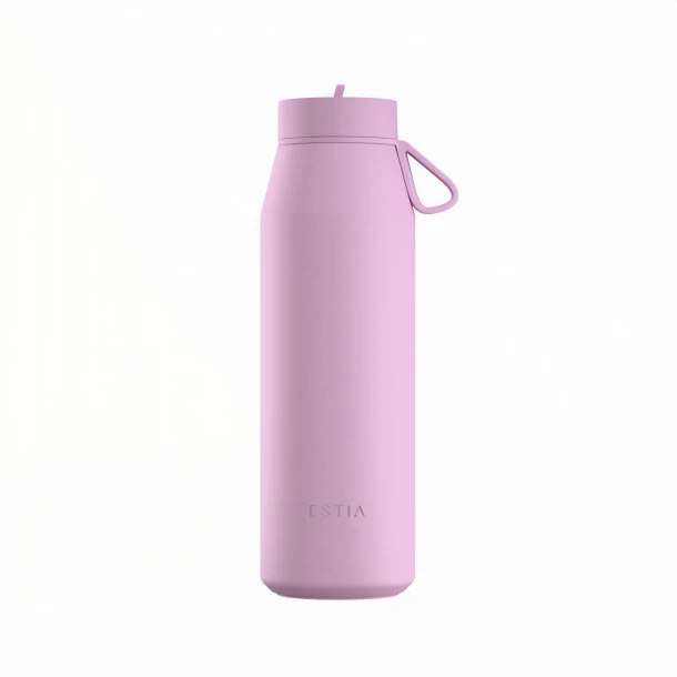 Θερμός Με Καλαμάκι Ανοξείδωτος Lavender Pulse Save The Aegean Estia 800ml 01-43216