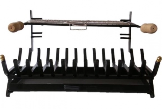 Σχάρα Ψησταριά Σιδερένια Μασίφ 60x40εκ. Black