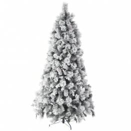 Χριστουγεννιάτικο Δέντρο Χιονισμένο Με Κουκουνάρια Frosted Pine Πλαστικό-PVC iliadis 150εκ. 67523