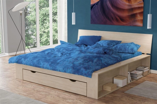 Σετ Σεντόνια Βαμβακερά King 240x270εκ. Premium Shadow 631 Electric Blue DimCol