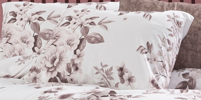 Μαξιλαροθήκη Φάκελος Polycotton 50x70εκ. Βερονίκη 488 White-Mocha DimCol