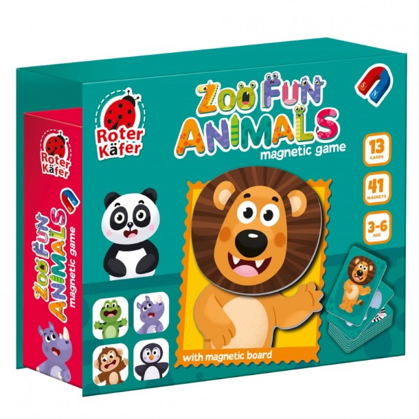 Επιτραπέζιο Μαγνητικό Παιχνίδι Zoo Fun Animals Roter Kafer RK2030-06