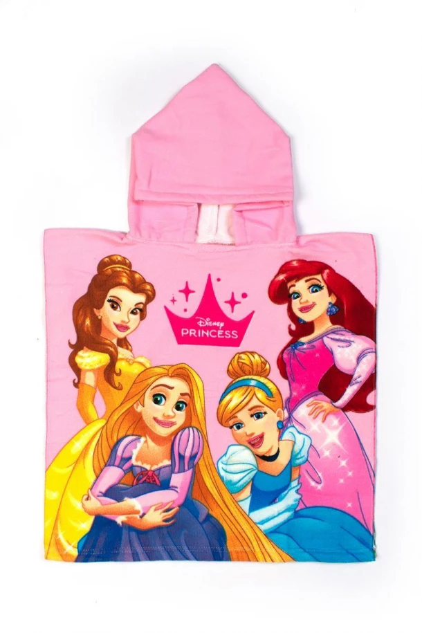 Πόντσο Παιδικό Microfiber 50x100εκ. Princess 08 Pink Disney DimCol