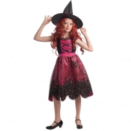 Στολή Παιδική Ροζ Μάγισσα (4-6 ετών / 7-10 ετών / 11-14 ετών) Carnavalista 3-2369