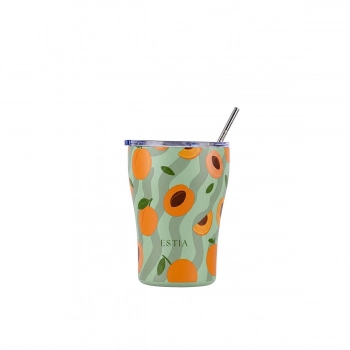 Θερμός-Ποτήρι Ανοξείδωτο Coffee Mug Peach Garden Save The Aegean Estia 350ml-8,7x12,5εκ. 01-49058
