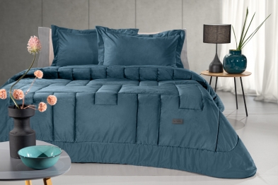 Πάπλωμα Βελουτέ King 250x240εκ. Blue Saphire Guy Laroche