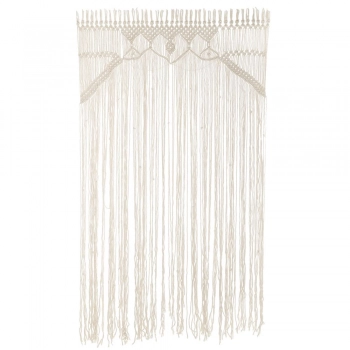 Διακοσμητική Κουρτίνα Μακραμέ Εκρού Boho 110x180εκ. iliadis 90182