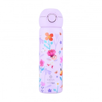 Θερμός Παιδικό Ανοξείδωτος Με Καλαμάκι 500ml-7,9x6,6x20,3εκ. Fairy Tales Save The Aegean Wonder Bottle Estia 01-34191