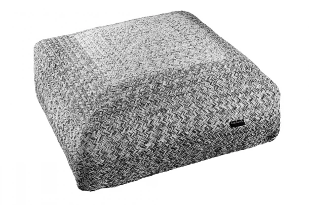 Πούφ Βαμβακερό 50x50x25εκ. Boho Shades Grey Guy Laroche