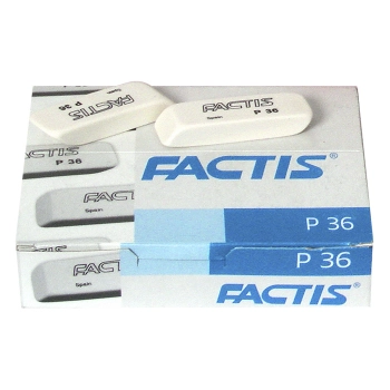 Γόμα Σετ 36τμχ Factis Λευκή Diakakis 50-1571