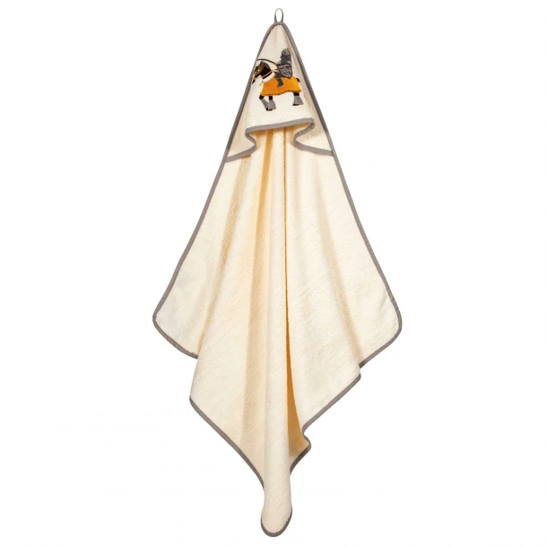 Κάπα Βαμβακερή Με Κέντημα Bebe 80x80εκ. Essential 8861 Beige-Yellow Greenwich Polo Club