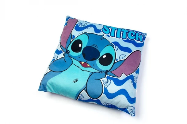 Διακοσμητικό Μαξιλάρι Βελούδινο Velboa 38x38κ. Stitch 09 Blue DimCol