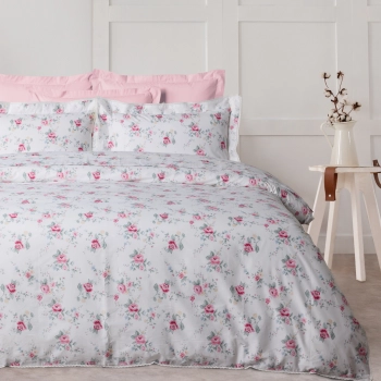 Σετ Σεντόνια Βαμβακοσατέν King 250x270εκ. Prestige 1718 Multicolor Das Home