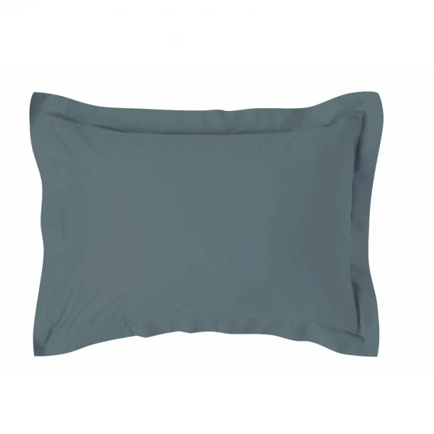 Ζεύγος Μαξιλαροθήκες Βαμβακοσατέν 50x70εκ. Oxford Alma 3 Grey Makis Tselios