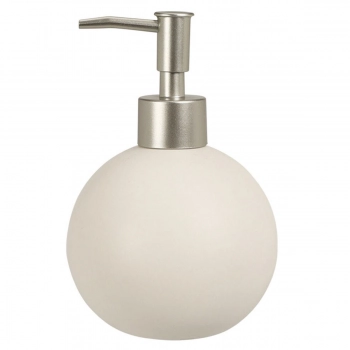 Ντισπένσερ Στρογγυλό Δολομίτη 375ml-Φ10,7x15,4εκ. White MRShome 0098001