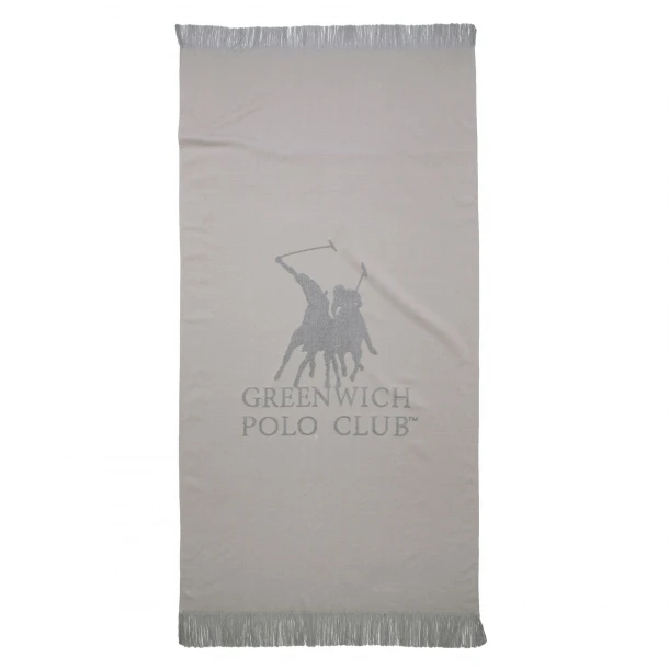 Πετσέτα Θαλάσσης Βαμβακερή 80x170εκ. Essential 3778 Γκρι Greenwich Polo Club