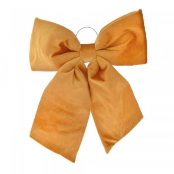 Χριστουγεννιάτικος Διακοσμητικός Φιόγκος Κρεμαστός Βελούδινος Χρυσός 40εκ. iliadis 81819