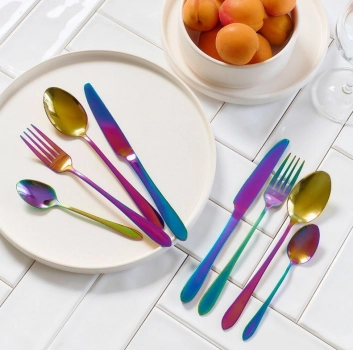 Mαχαιροπήρουνα Σετ 16τμχ Ανοξείδωτα Multicolor Abele Homla 160123