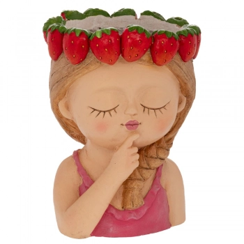 Κασπώ Polyresin Κορίτσι Με Φράουλες 24x23x33εκ. iliadis 92986