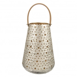 Φανάρι Μεταλλικό Ασημί-Χρυσό Art Et Lumiere 23x31εκ. 01886