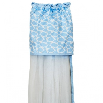 Κουνουπιέρα Λίκνου Nylon-Βαμβακερή 160x360εκ. Sheep Σιέλ 85292