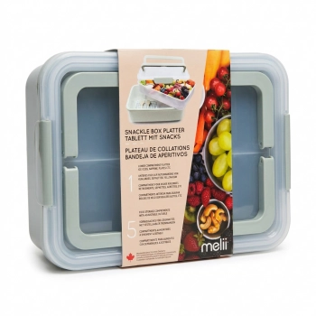 Ορθογώνιο Snackle Box Με Χωρίσματα 9lt Sage Melii MEL26220
