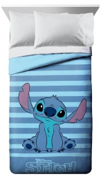 Πάπλωμα Microfiber Μονό 160x240εκ. Disney Home Lilo & Stitch 43 Sky Blue DimCol