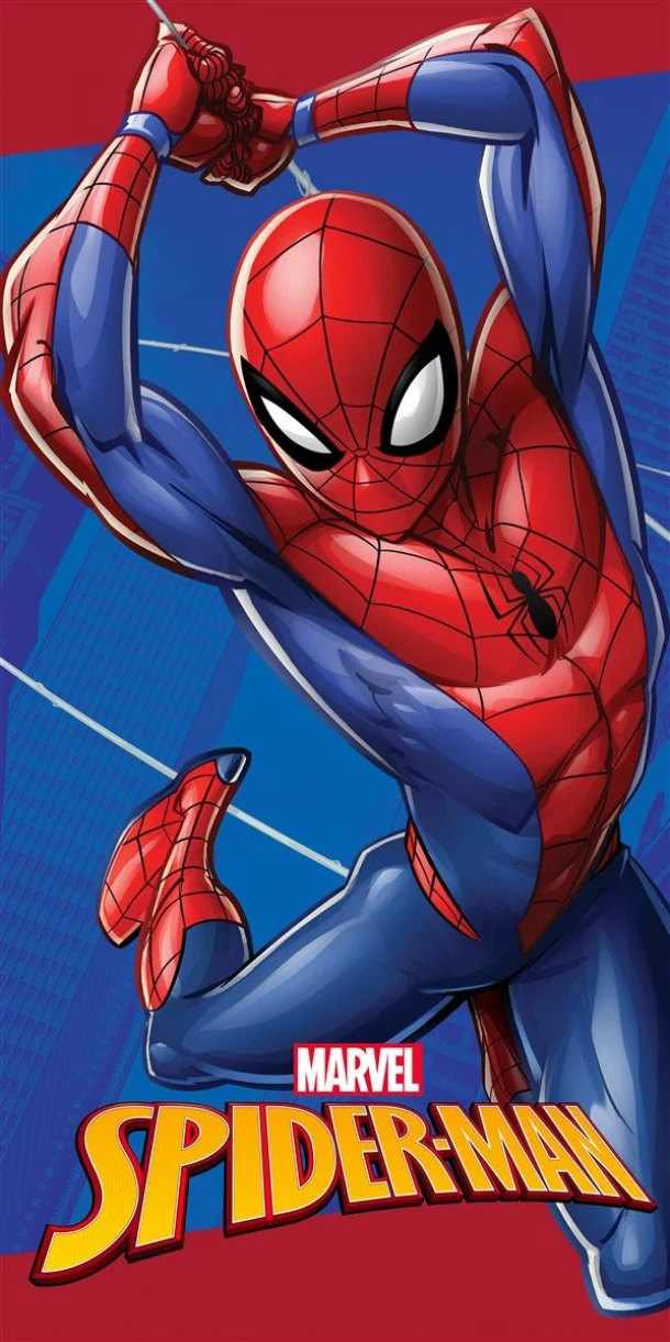Πετσέτα Θαλάσσης Παιδική Quick Dry Microfiber 70x140εκ. Marvel Spider-Man 184 Blue Dimcol