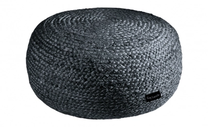 Πούφ Jute 50x25εκ. Ottoman Anthracite Guy Laroche