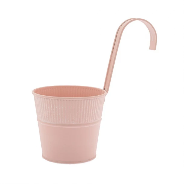 Κουβαδάκι Κρεμαστό Μεταλλικό Ροζ iliadis 12x11x21εκ. 85619