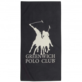 Πετσέτα Γυμναστηρίου Microfiber 45x90εκ. Essential 4188 Black-Grey Greenwich Polo Club