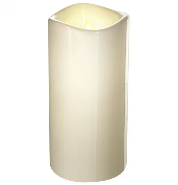 Κερί Κορμός Με Led Λευκό Θερμό 7,5x15εκ. Homie 37-490