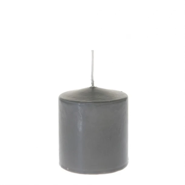 Κερί Παραφίνης Κύλινδρος Γκρι 7x8εκ. iliadis 33410