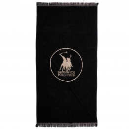 Πετσέτα Θαλάσσης Βαμβακερή 90x180εκ. Essential 5239 Black Greenwich Polo Club