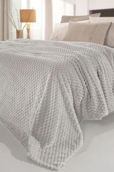 Σετ 2τμχ Κουβέρτα Μονή Velour Fleece 160x240εκ. Με Διακοσμητική Μαξιλαροθήκη Smoothie Elephant Guy Laroche