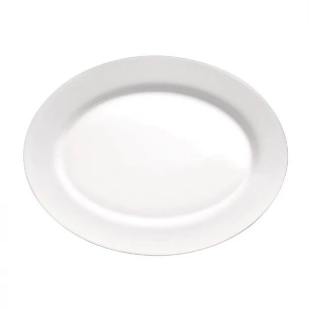 Πιατέλα Οβάλ Γυάλινη Toledo Λευκή 30x26,7x2,7εκ. Bormioli Rocco BR00400855