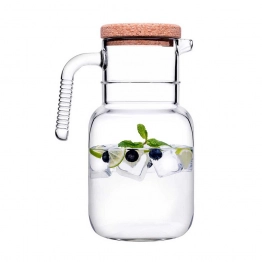 Κανάτα Γυάλινη Διάφανη Hoop ESPIEL 1000ml-16x22,4εκ. SP43783G1C