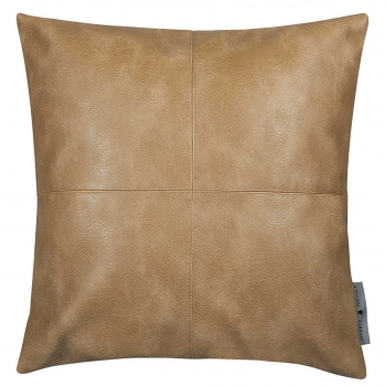 Διακοσμητικό Μαξιλάρι Faux Leather 45x45εκ. Essential 3986 Khaki Greenwich Polo Club