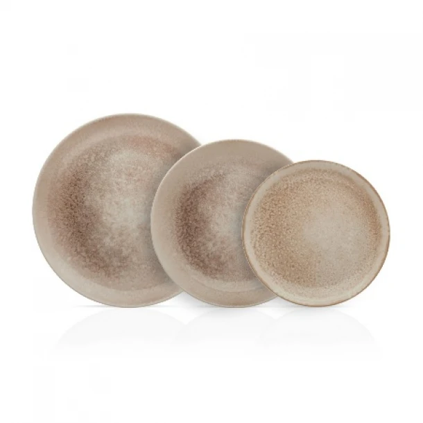 Σερβίτσιο Φαγητού Σετ 20τμχ In-glaze Stoneware Jupiter Beige CRYSPO TRIO 25.096.40