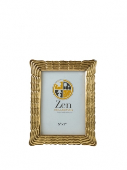 Κορνίζα Polyester Ασημί Με Γραμμές 13x18εκ. Zen Collection 25.12.51482