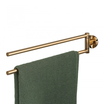 Κρεμάστρα Με Δύο Βραχίονες Cooper Polished Gold 45,9x5,2x7,9εκ. Tiger 800559