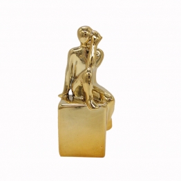 Διακοσμητική Φιγούρα Κεραμική Χρυσό Art Et Lumiere 7,5x7x20εκ. 10508