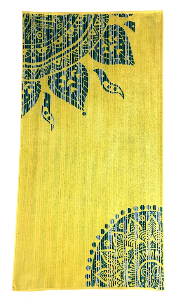 Πετσέτα Θαλάσσης Βαμβακερή Βελουτέ Ζακάρ 85x160εκ. Design 5 Komvos Home 7088885-26