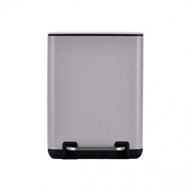 Καλάθι Απορριμμάτων 6lt Soft Close Μεταλλικό Taupe Cubic Estia 24,1x21,3x31,6εκ. 02-20972