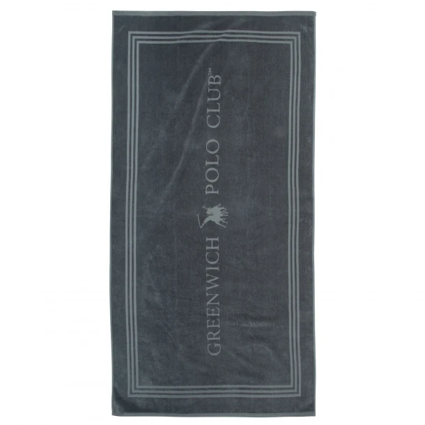 Πετσέτα Θαλάσσης Βαμβακερή 90x170εκ. Essential 4063 Σκούρο Γκρι Greenwich Polo Club