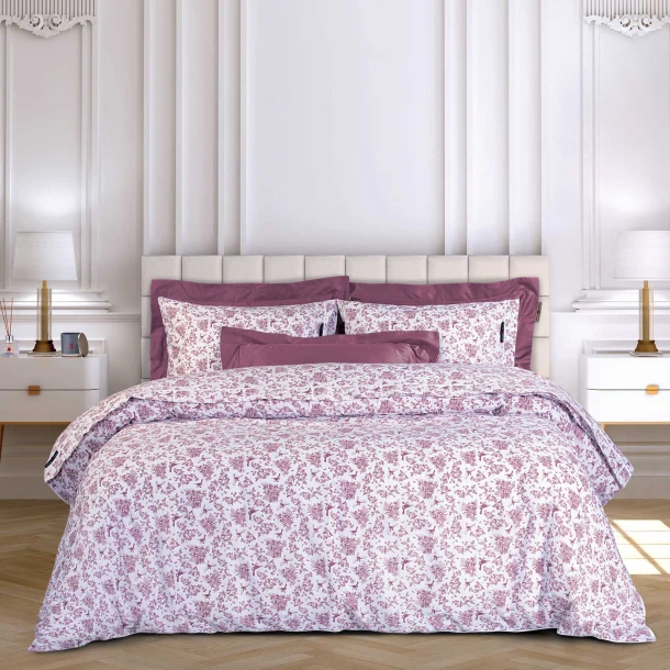 Σετ Παπλωματοθήκη Βαμβακερή King 240x260εκ. Essential 2363 Nude-White Greenwich Polo Club