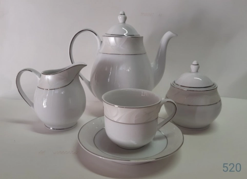 Σετ Τσαγιού 9τμχ Πορσελάνης 520