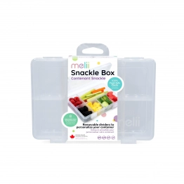Φαγητοδοχείο Πλαστικό Με 8 Χωρίσματα 100ml Snackle Box Medium Transparent Melii MEL23400