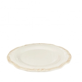 Πιάτο Φαγητού Ρηχό Stoneware Tiffany Cream ESPIEL 25x2εκ. RSV101K6
